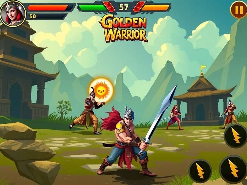 Golden Warrior Mystic Wars gameplay screenshot